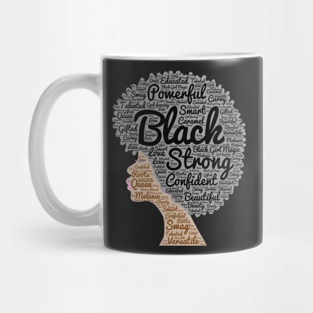 Natural Hair Afro Art for African Americans by blackartmattersshop